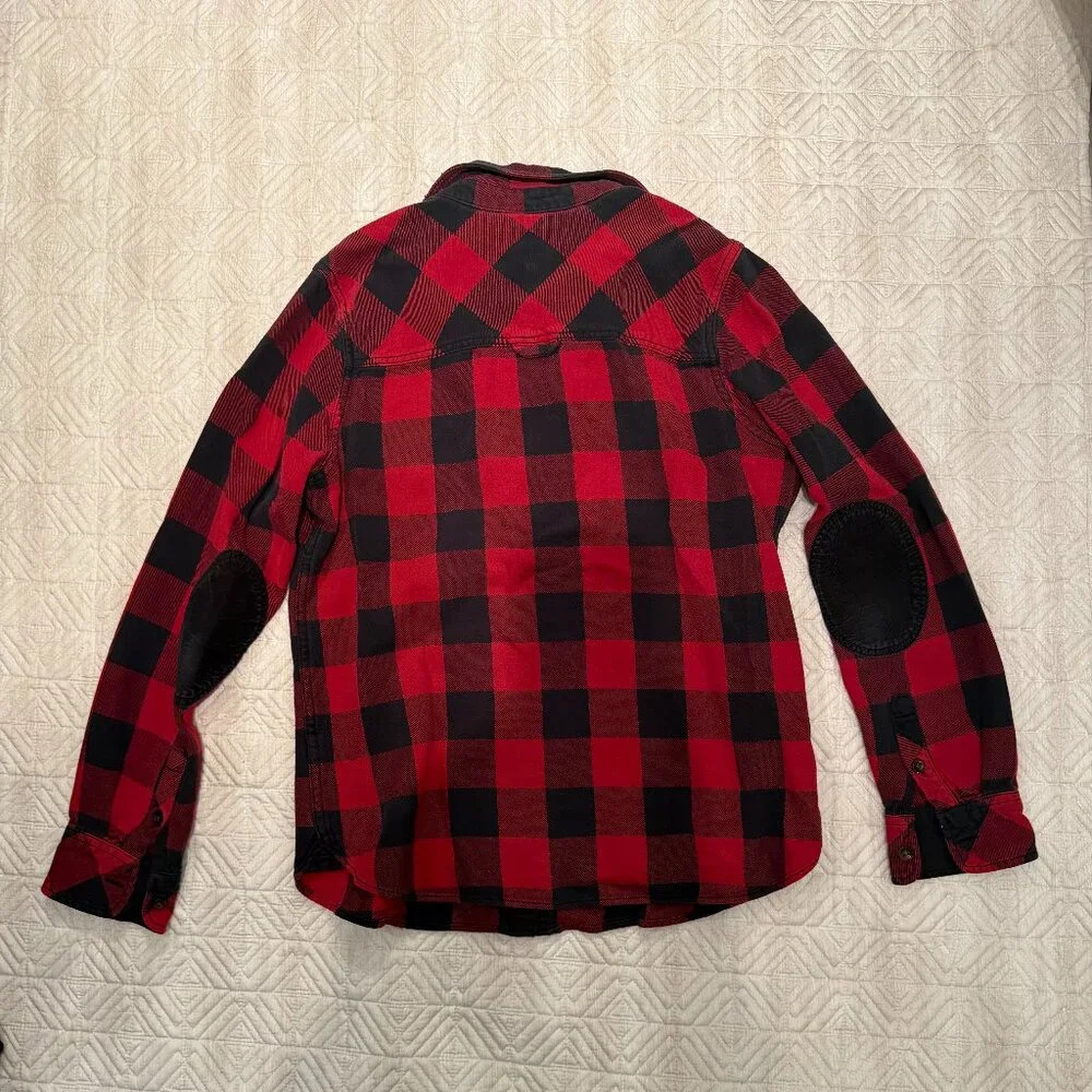 Red and Black Plaid Women's Shirt, Roots, Size S - Picture 3 of 4